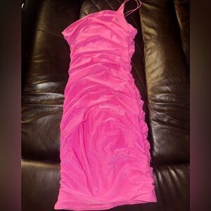 Hot Pink Glitter Dress